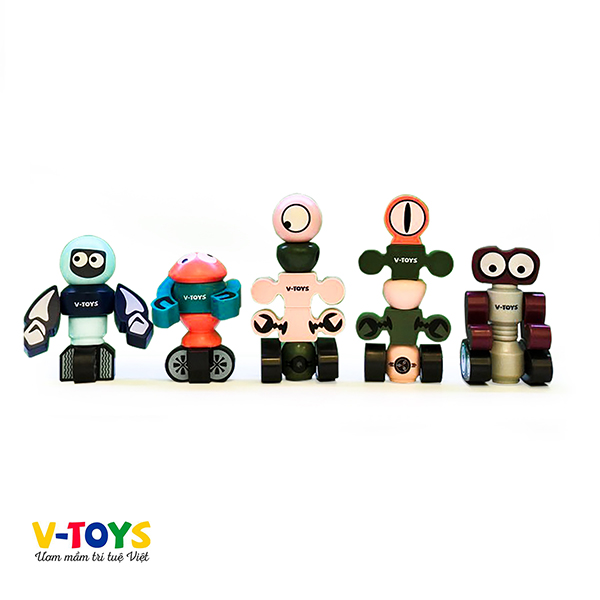 Chiến binh sao Kim đồ chơi lắp ráp xếp hình nam châm Magentic Robots