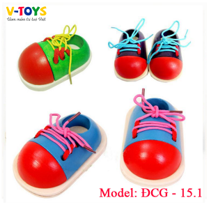 Bộ tập thắt dây giày nhiều màu sắc